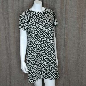 ZARA Basic Black and White Tunic Dress Size L